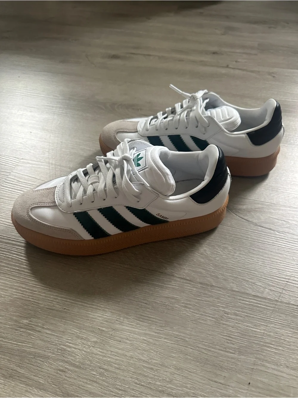 Men's Samba XLG green stripes